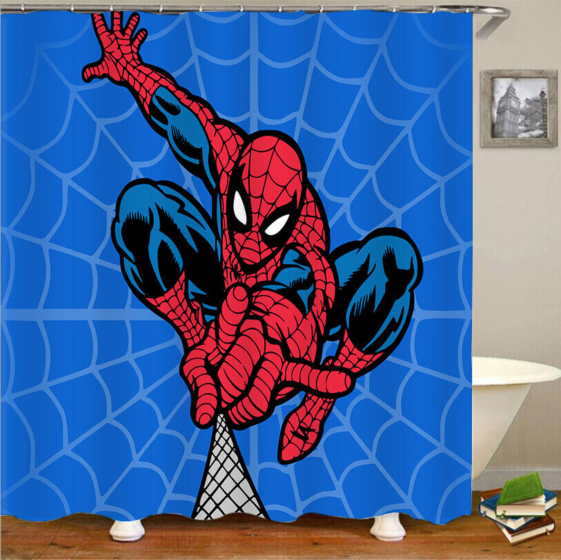 Spiderman 3D Full Print Design Printed Shower Curtain