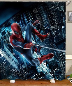 Spiderman 3D Full Print Design Printed Shower Curtain