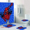 Spiderman Bathroom Mat Foot Mat Shower Curtain for a Complete Look
