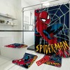 Spiderman Bathroom Set with Shower Curtain for Fans of the Hero