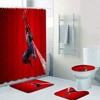 Spiderman Bathroom Shower Curtain Anti-Slip Gift for a Safe Bathroom