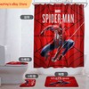 Spiderman Bathroom Shower Curtain Foot Mat Gift for a Coordinated Look