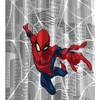 Spiderman City Web Vintage Shower Curtain - Easy Care Fabric Kids Bath Curtain