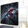 Spiderman Climbs Window 3D Shower Curtain Bathroom Decor Waterproof for a Dramatic Effect
