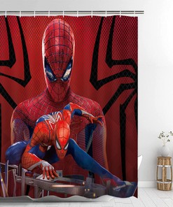 Spiderman Fans Rejoice with this Exciting 4-Piece Gift Set Shower Curtain