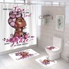 Spirit Goddess African American Shower Curtain 4 Piece Set