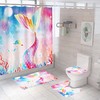 Splendid Mermaid Art Design Fabric Shower Curtain for Bathroom Dcor