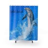 Splish Splash Dolphin Shower Curtain with Underwater Theme