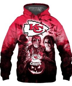 Spooktacular Kansas City Chiefs 3D Halloween Horror Night Hoodie