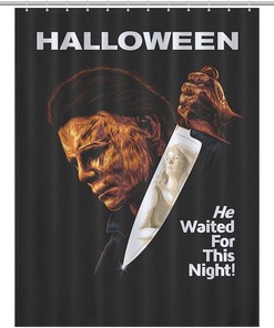 Spooky Halloween Michael Myerss Shower Curtain For Modern Bathrooms