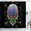 Spooky Print Halloween Mexico Skull Shower Curtain For A Themed Bathroom