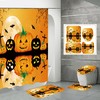 Spooky Pumpkin Moon Shower Curtain: Halloween Inspired Decoration to Your Bathroom