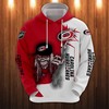 Spooky Ultra Cool Halloween Themed Carolina Hurricanes Hoodie With Death Graphic Prints