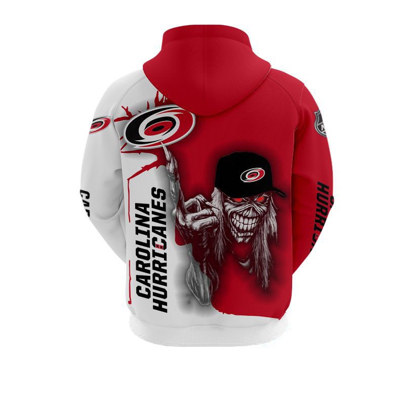 Spooky Ultra Cool Halloween Themed Carolina Hurricanes Hoodie With Death Graphic Prints