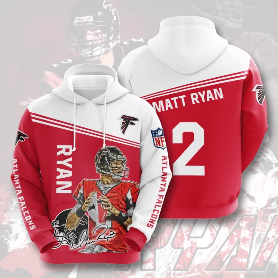 Sports American Football Nfl Atlanta Falcons Matt Ryan 3D All Over Print Zip Up Hoodie - Show Your Love For The Game