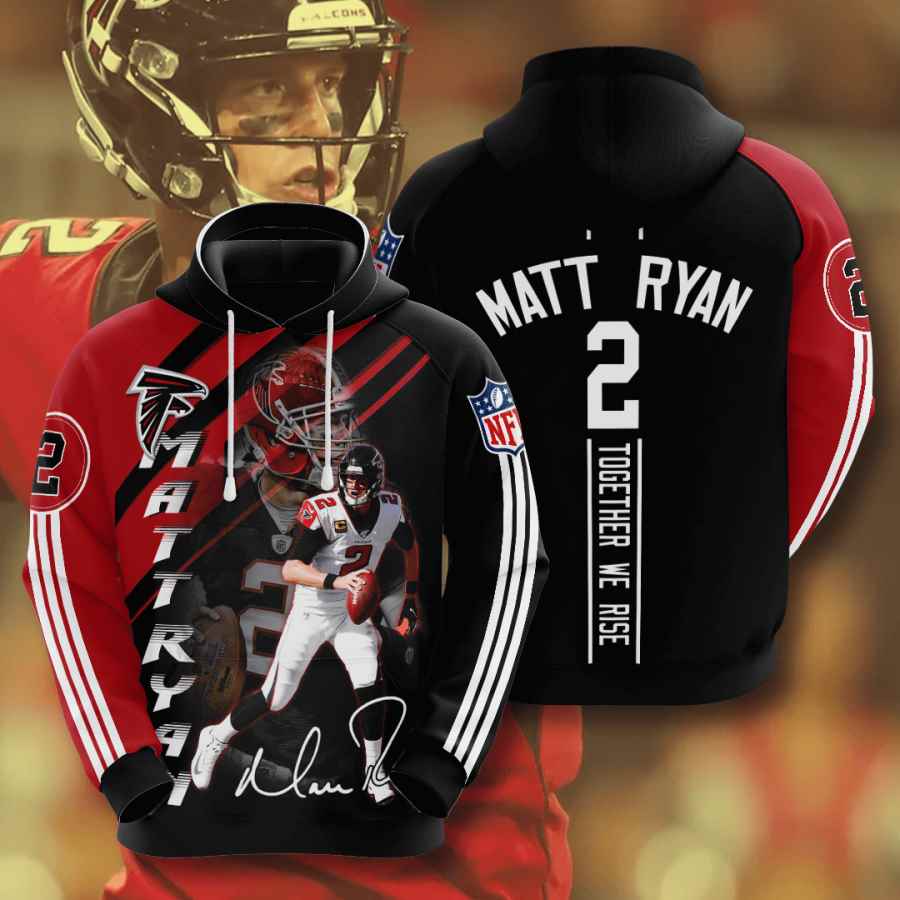 Sports American Football Nfl Atlanta Falcons Matt Ryan Usa 3D Hoodie - Perfect Gift Idea