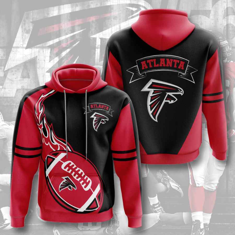Sports American Football Nfl Atlanta Falcons Usa 3D Hoodie - Great For Outdoor Activities
