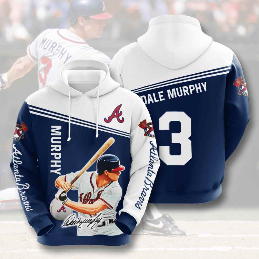 Sports Baseball Mlb Atlanta Braves Dale Murphy Usa Hoodie 3D - Show Your Team Spirit