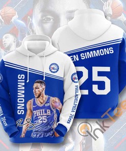 Sports Basketball Nba Philadelphia 3D All Over Print Hoodie