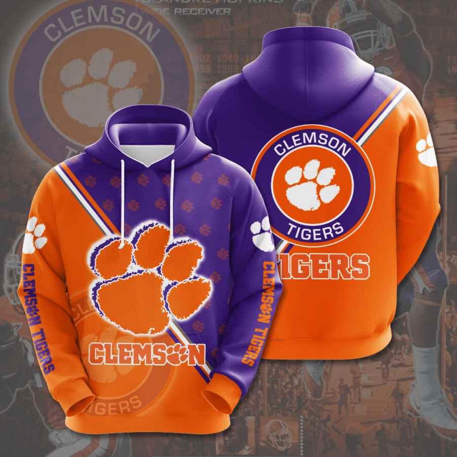 Sports Ncaa Clemson Tigers 3D Hoodie - All Over Print