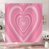 Spread Love With Valentine'S Shower Curtain In Pink Heart Design