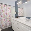 Spring Butterflies and Roses Shower Curtain with Feminine Design for Her 
