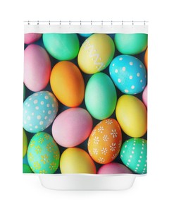 Spring Happy Easter Shower Curtain For Bathroom Decor