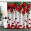 Spring Inspired Floral Printed Shower Curtain - Waterproof And Elegant
