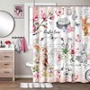 Spring Shower Curtain For Bathroom With Cute Bunny And Butterflies And Curtain Full Size