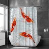 Spring Summer Koi Fish Bathtubs Colorful Shower Curtain for a Refreshing Bathroom