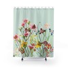 Spring Wildflowers Shower Curtain - Gorgeous Botanic Design for Your Bathroom 