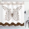 Spring into Nature with Multicolor Monarch Butterflies Fabric Shower Curtain 