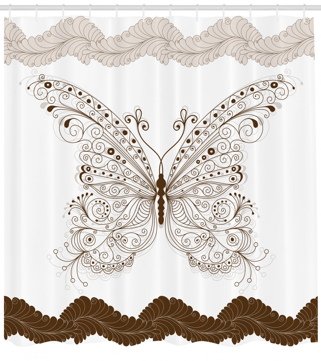 Spring into Nature with Multicolor Monarch Butterflies Fabric Shower Curtain