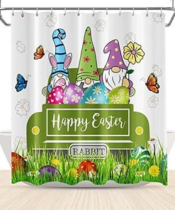 Springtime Blooms Shower Curtain For A Cheerful Bathroom Decor, Floral Bathroom Accessories
