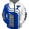 St Louis Blues Custom All Over Print Zip Up Hoodie - Hooded Long Sleeve Gifts For Fans