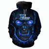 St. Louis Blues Halloween Style #1 Hoodie - 3D Skulls Pullover All Over Print