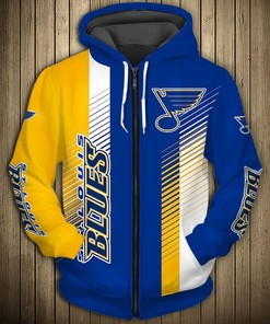St. Louis Blues Hoodie 3D Cute Design Pullover Nhl With Custom All Over Print