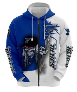 St. Louis Blues Hoodie Ultra Death Graphic Halloween Gift With 3D Printed Hoodies
