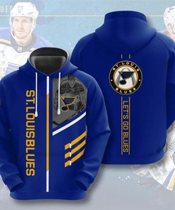 St Louis Blues Let'S Go Blues - Custom All Over Print 3D Hoodie Gifts For Fans