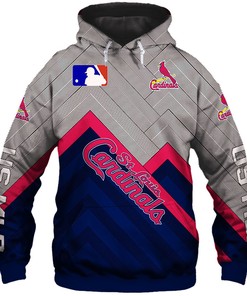 St. Louis Cardinals Hoodie 3D Baseball Zip Hoodie For Fans With All Over Print Hoodies For Women