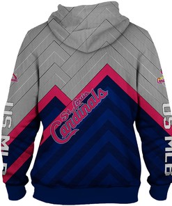 St. Louis Cardinals Hoodie 3D Baseball Zip Hoodie For Fans With All Over Print Hoodies For Women