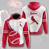 St. Louis Cardinals Hoodie 3D Flame Balls Graphic Gift For Fans With 3D Hoodies For Men Graphic