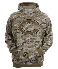 Stand Out In The Crowd With This Chicago Bears Camo Hoodie With 3D Printed Pullover Zip Up - Perfect Gifts For Fans