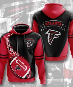 Stand Out With Flame Balls Graphic Atlanta Falcons Hoodie