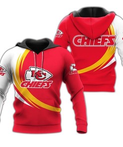 Stand Out With This All Over Print Kansas City Chiefs Curve Graphic Hoodie
