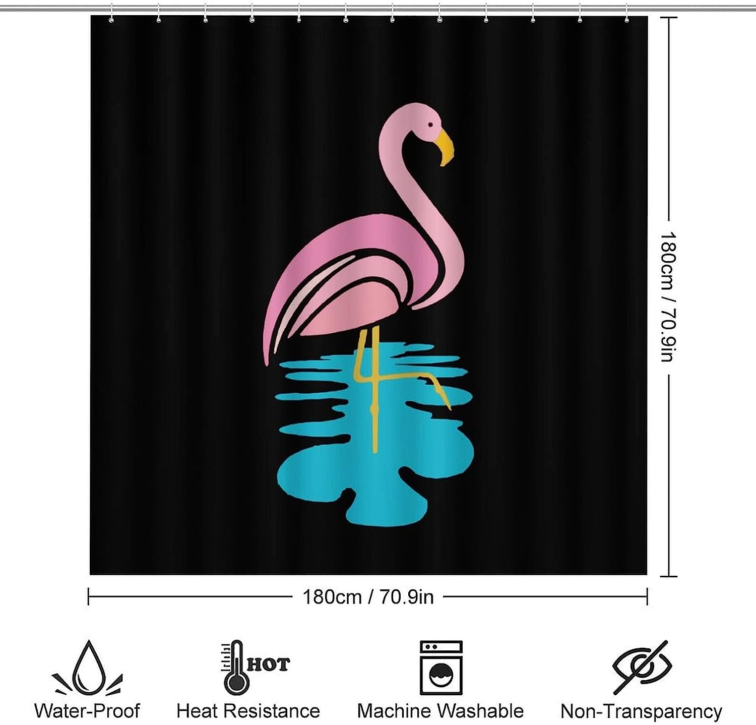 Stand Tall And Be Inspirational With A Flamingo Couple Shower Curtain, Perfect For Modern Bathroom Decor