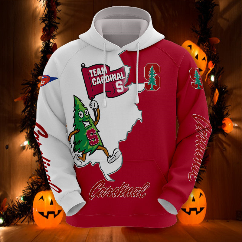 Stanford Cardinal Hoodie 3D Mascot Printed Gifts For Fans With Mens 3D Hoodies