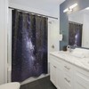Star Gazer Illustration Shower Curtain for a Night Sky Inspired Bathroom Theme