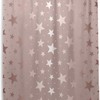 Star Glitter Texture Print Waterproof Fabric Shower Curtain for Bathroom Decor