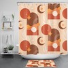 Star Moon Abstract Art Geometric Pattern Shower Curtain For Bathroom Accessories